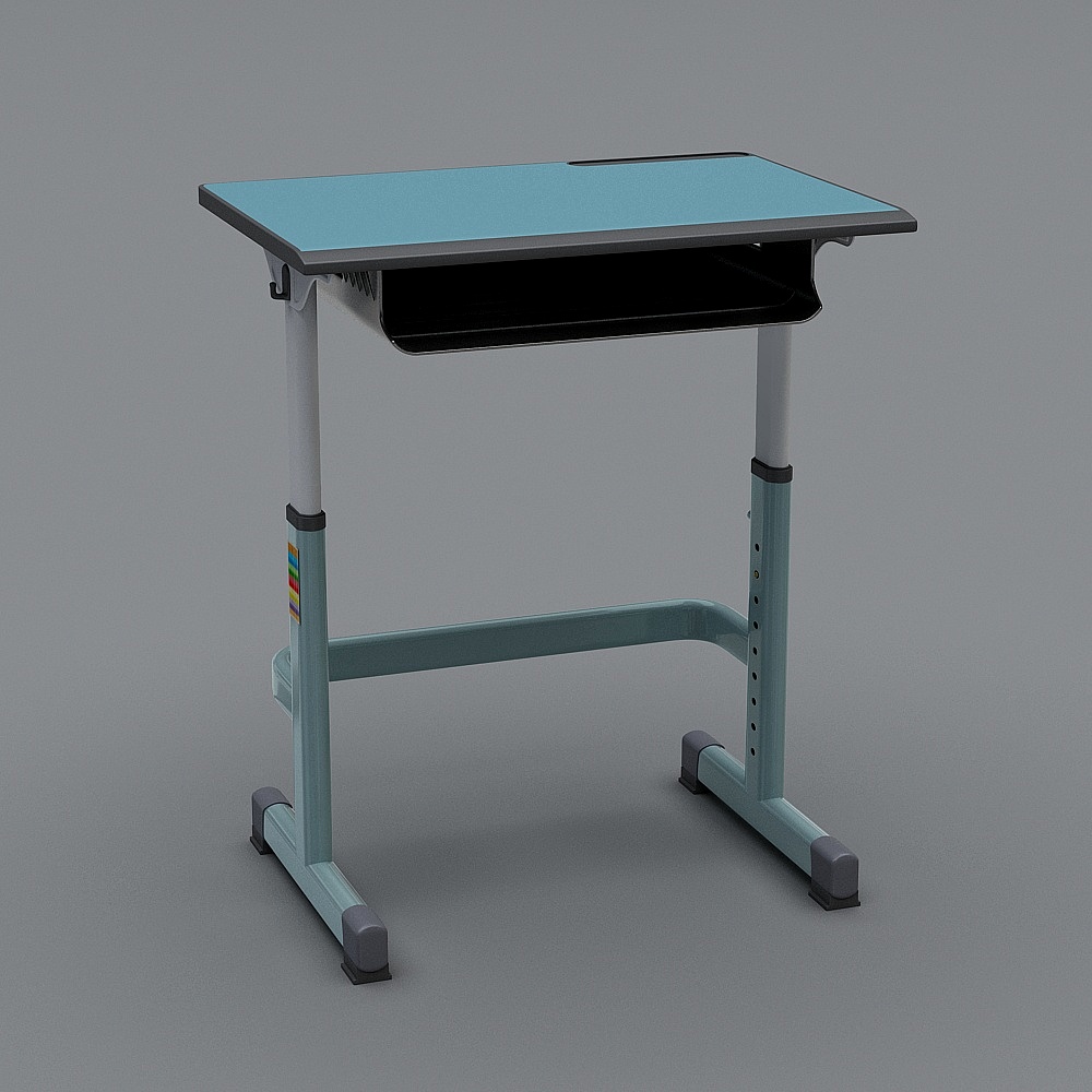 Minimalist Classroom Desk 3D model