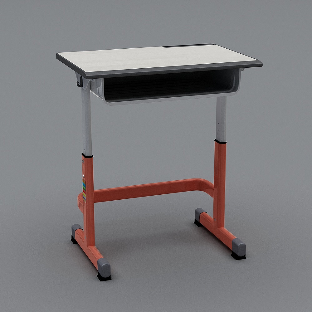 Stylish School Desk 3D model for Creative Projects