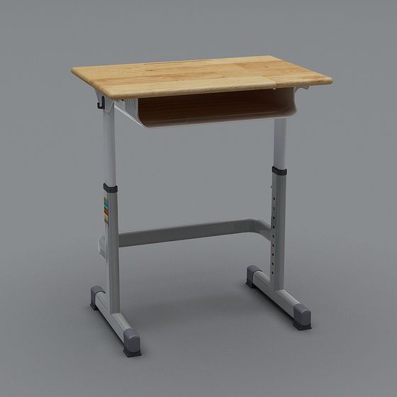 Stylish Low-Poly Desk 3D Model for Creative Projects