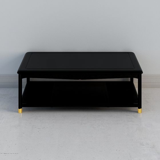 Urban Black Gold Coffee Table 3D model