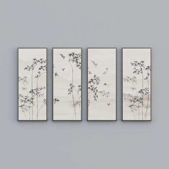 Zen Bamboo Forest 3D model