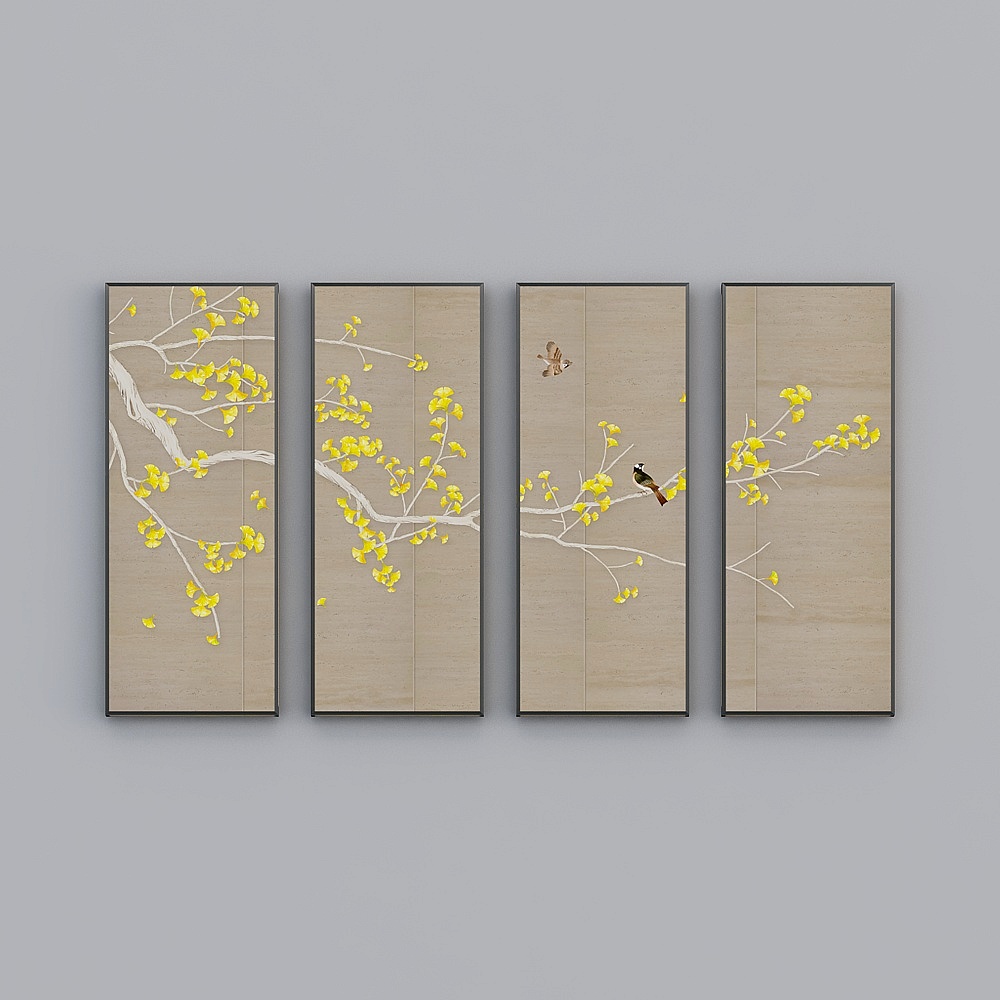 Autumn-Inspired Low-Poly 3D Model Design