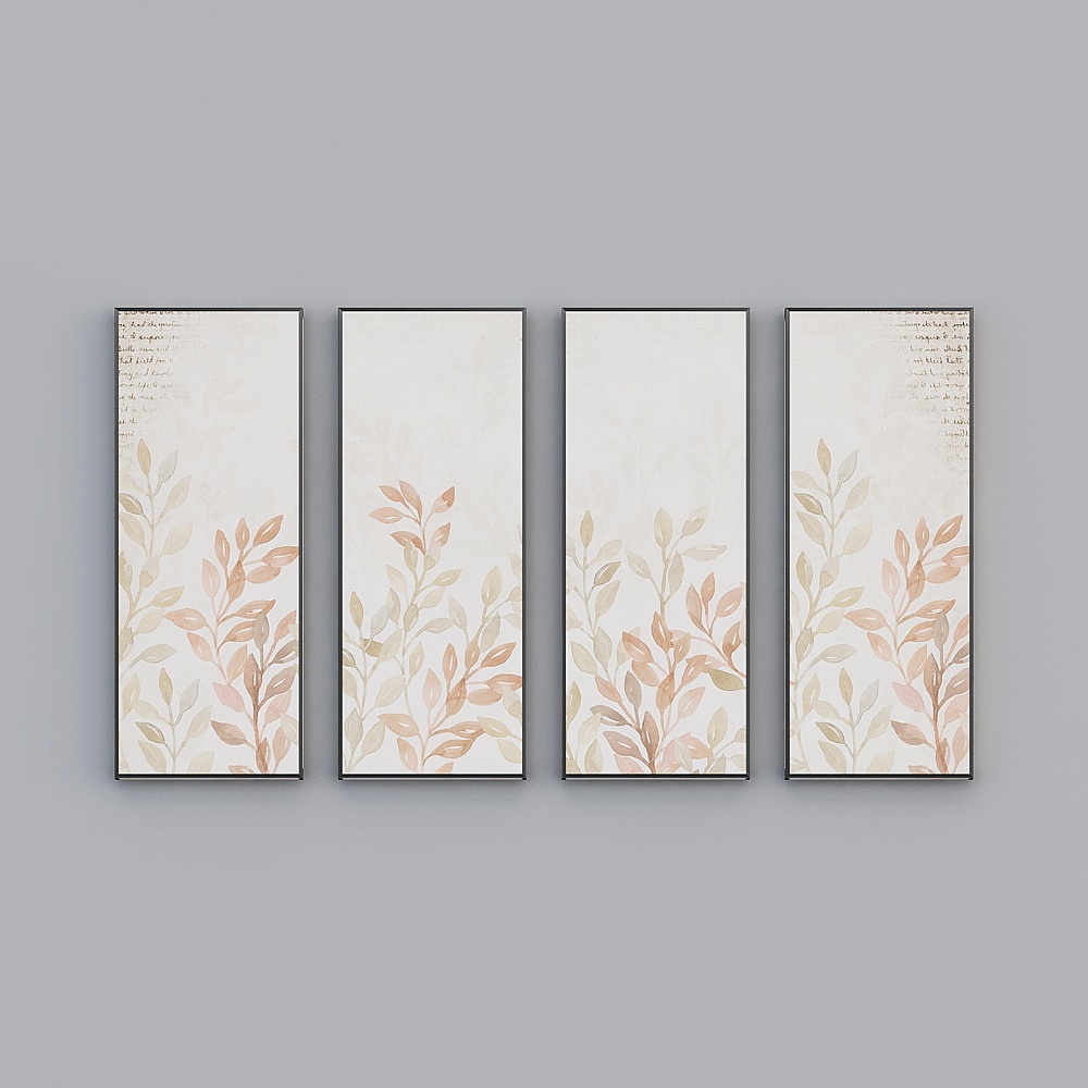 Nature-Inspired Low-Poly 3D Panel Model