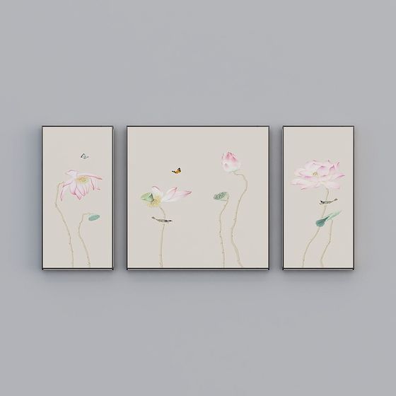 Elegant Lotus Dance 3D model