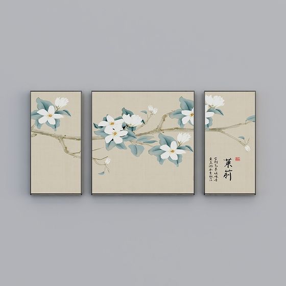 Chic Low-Polygon Floral 3D Model for Creative Projects