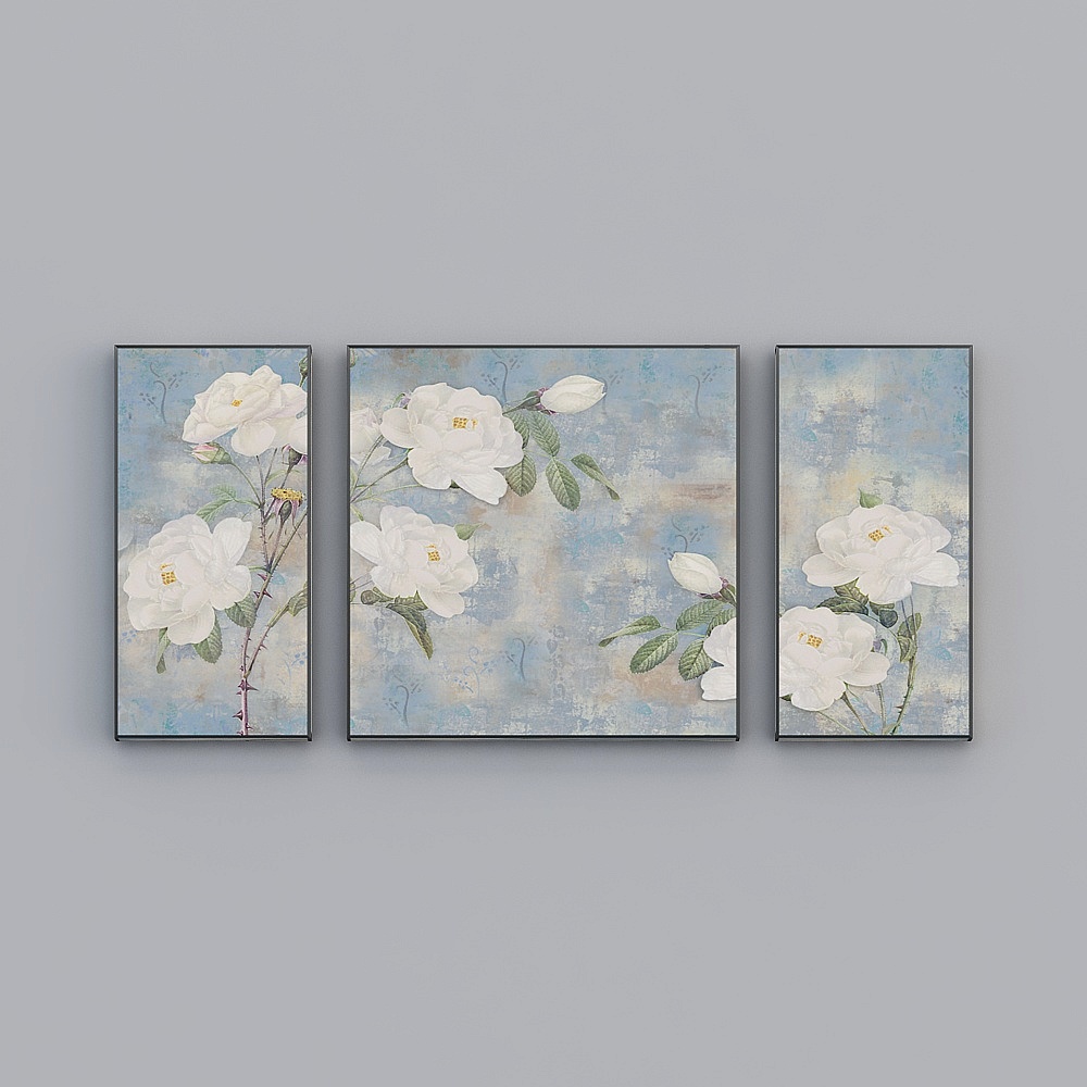 Tranh trang trí Elland hoa hoa cột buồm, nhẹ nhàng và sang trọng cho không gian