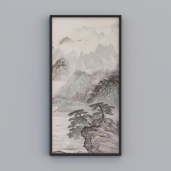 Shui Mo Shan He 3D model - Ink Landscape