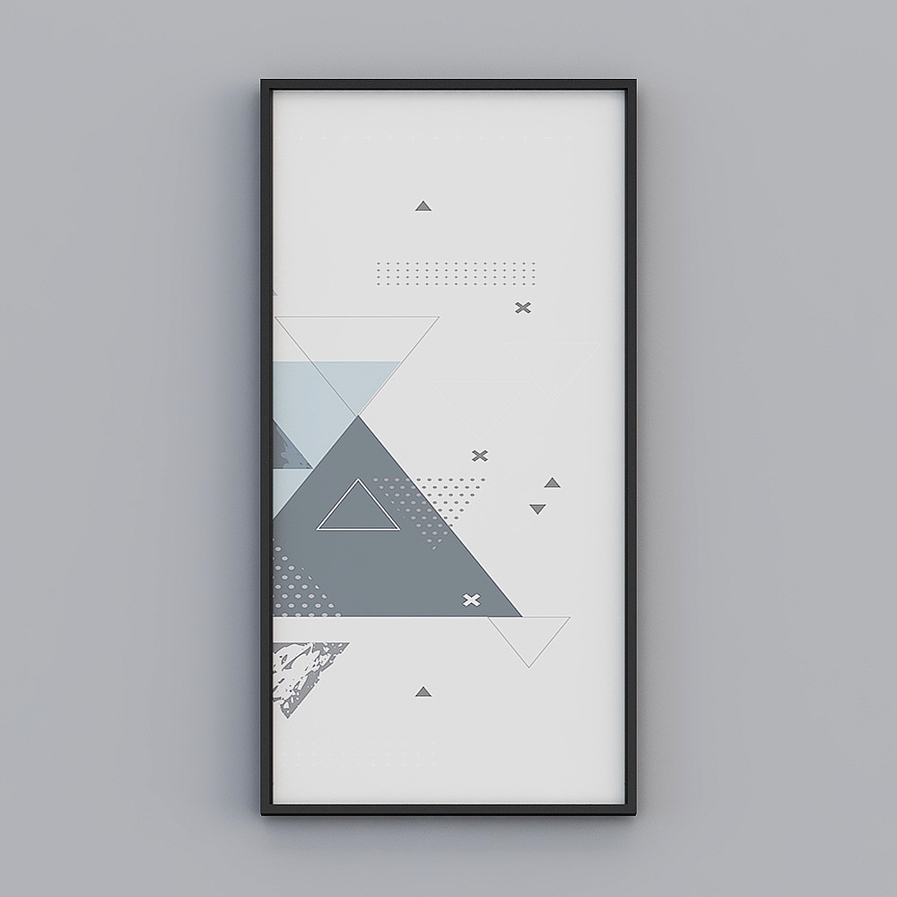 Abstract Geometric Frame 3D model