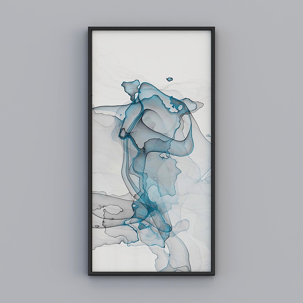 Elland decorates the painting of the -style mood landscape simple mood abstract living room dining room bedroom sofa bed head oil painting frame single pair of Nordic modern light luxury hanging painting E002-4