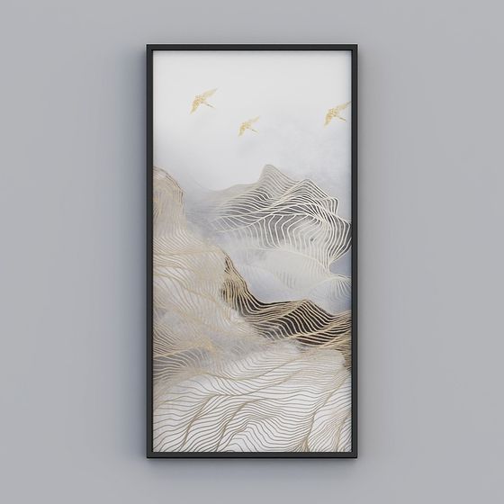 Cloud Sea with Flying Birds 3D model