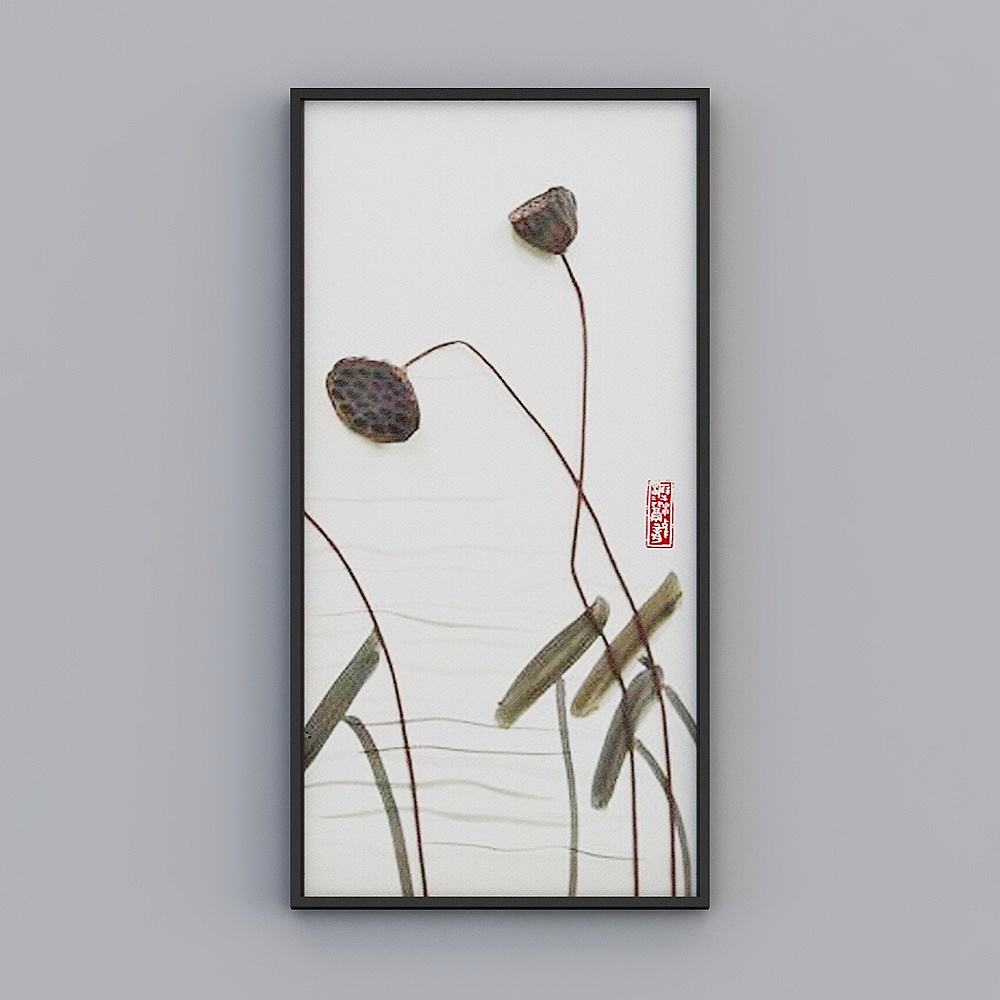 Lotus Pod and Leaf 3D model