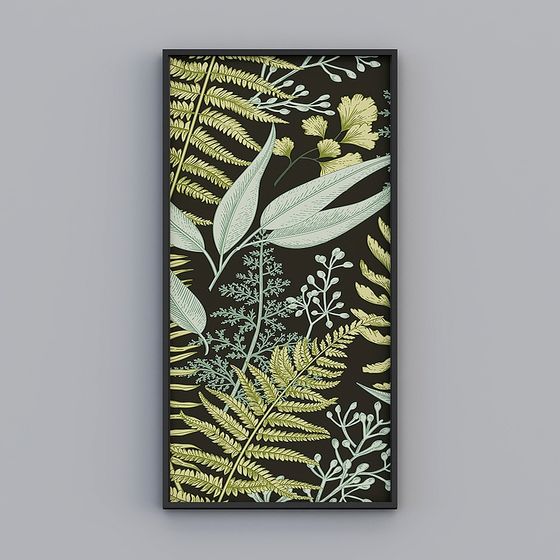 Mysterious Lush Greenery 3D model Wall Art