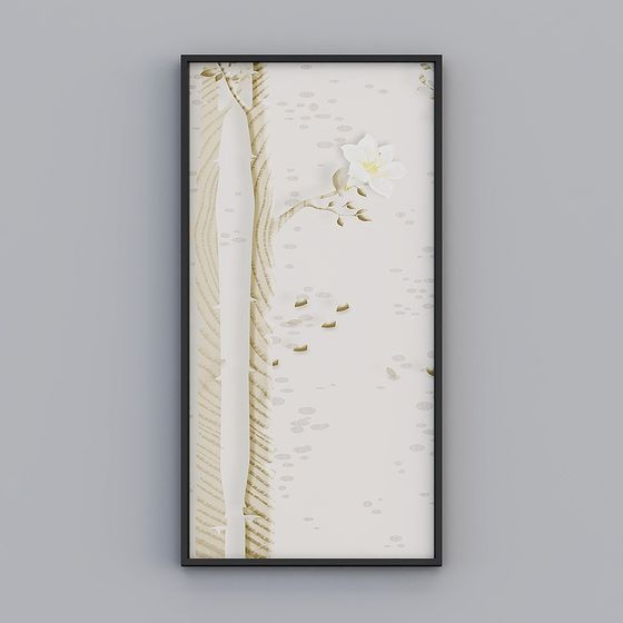 Elegant Low-Polygon Floral 3D Model