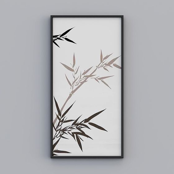 Stunning Bamboo Leaf Wall Art 3D model