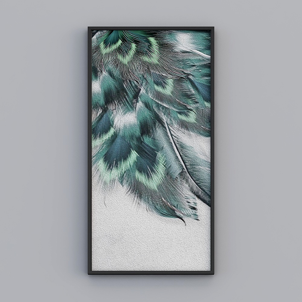 Stunning Feather Art 3D model