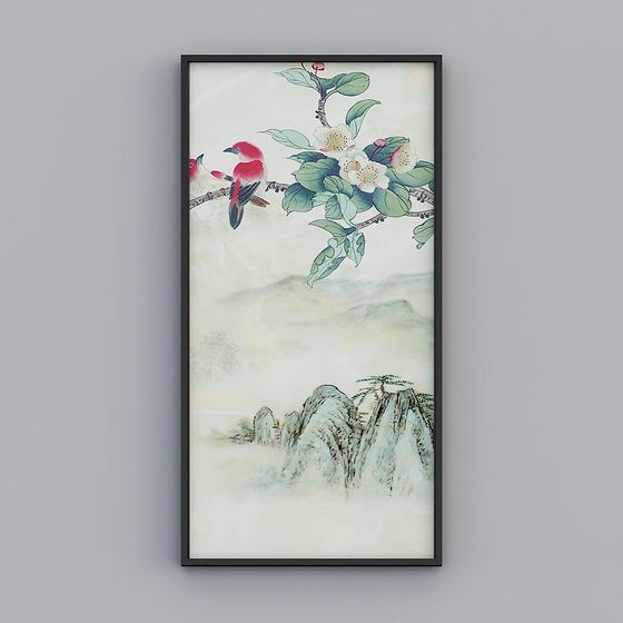 Elegant Mountain Bird 3D model - A Fusion of Tradition and Modernity