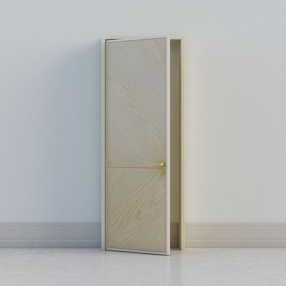 Wooden Texture Door 3D model