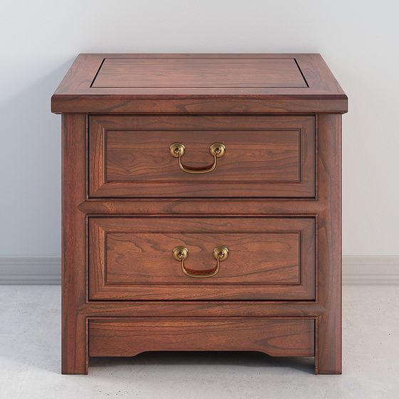 Zweischubladen Nachttisch