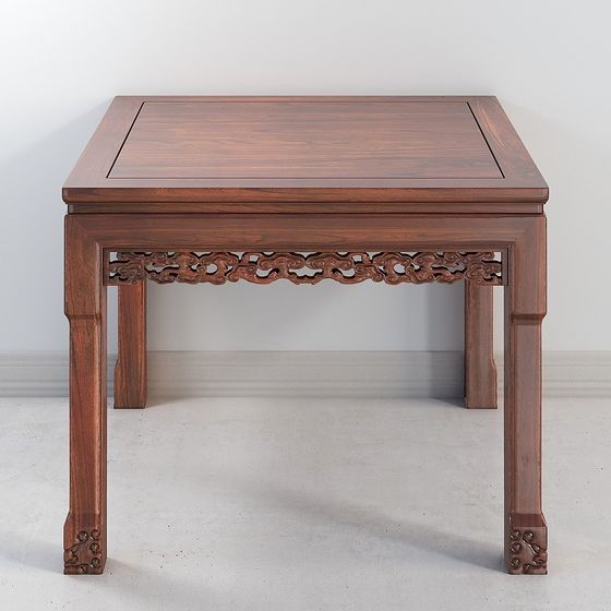 Classic Chinese Square Table 3D model