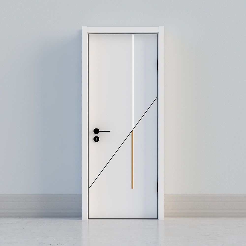 modern white door