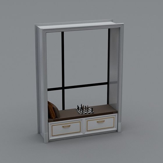 Wall-Mounted Multifunctional Storage Cabinet 3D model