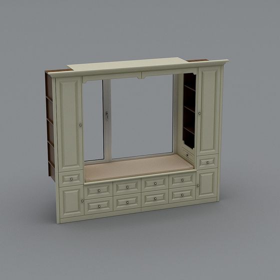 Minimalist Living Room Cabinet 3D model