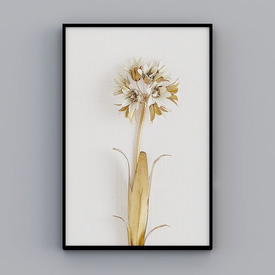 Low-Poly Elegant Flower 3D Model