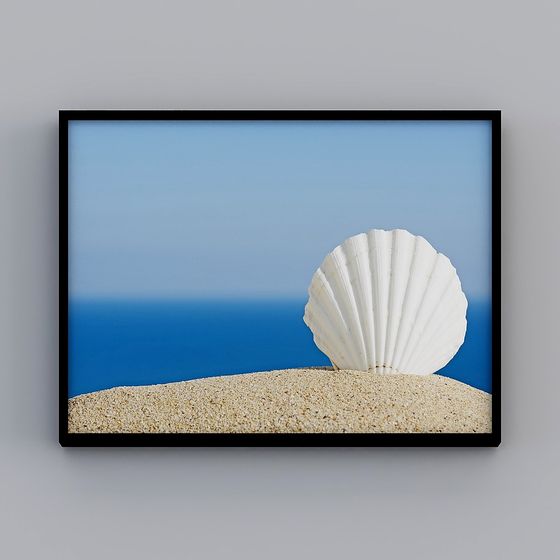 Realistic Beach Shell 3D Model