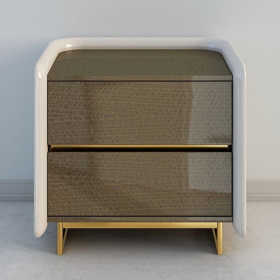 Chic 3D Bedside Table Model for Modern Interiors