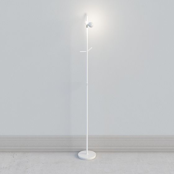 Minimalist Floor Lamp 3D model for Modern Spaces