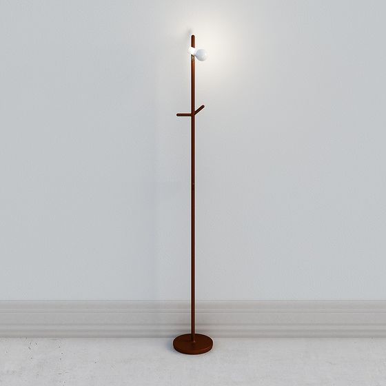 Lighting Coat Rack 3D model