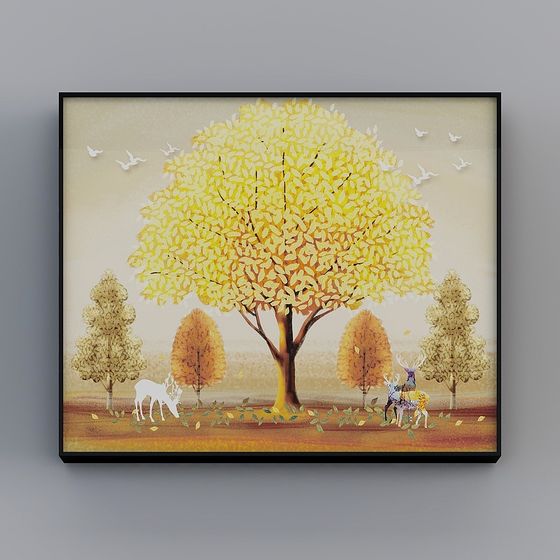 Golden Tree Dream 3D Model