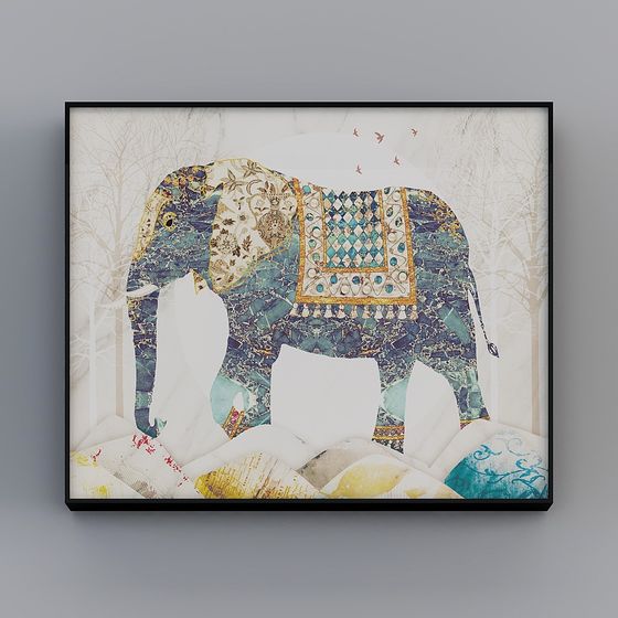 Fantasy Forest Elephant 3D model for Artistic Creations