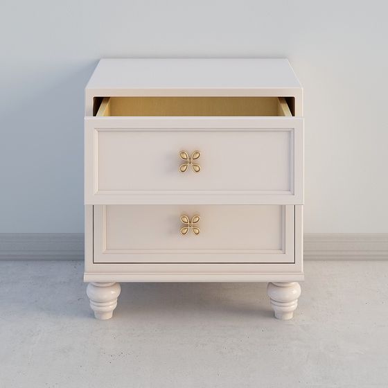 Chic Nightstand 3D model for Modern Interiors