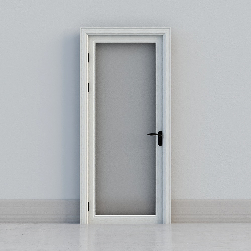 modern beige windowed door