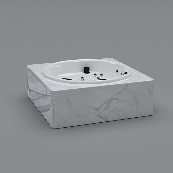 Elegant Modern 3D Bathtub Model