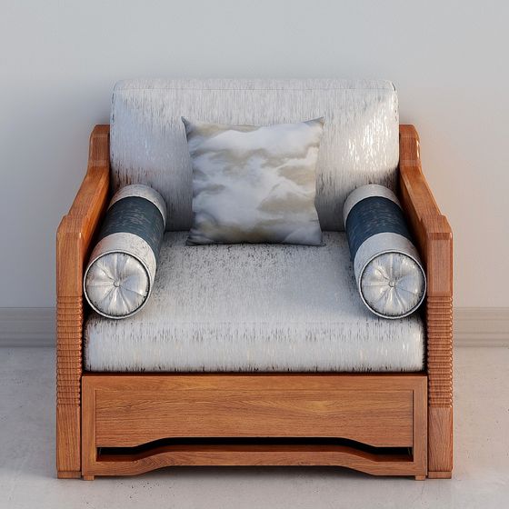 Stylish 3D Armchair Model for Modern Interiors