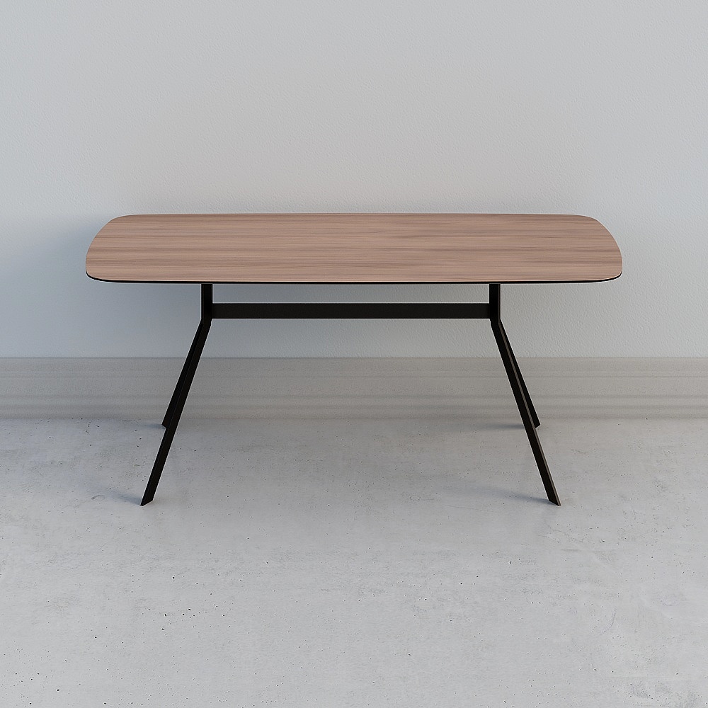 CW30005-1800 長桌 - 黑胡桃 - 黑騎士