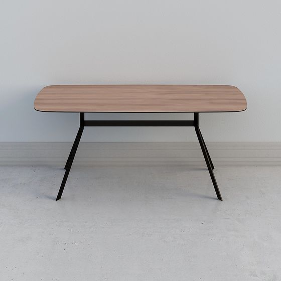 CW30005-1800 長桌 - 黑胡桃 - 黑騎士