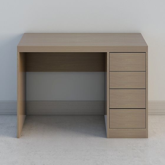 Urban Workspace Desk 3D model for Modern Spaces