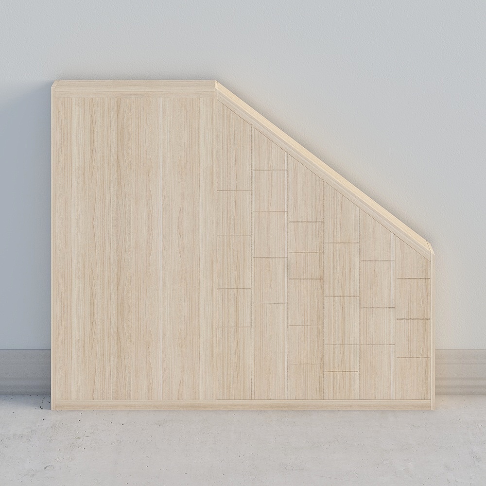 Stylish Low-Polygon Floating Staircase 3D model