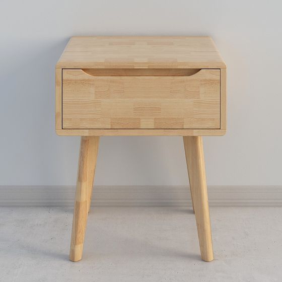 Mid-Century Modern Nightstand 3D model for Creative Spaces