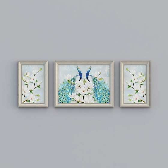 Peacock Blossom Harmony 3D model