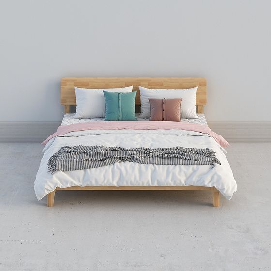 American Modern Luxury Twin Beds,Twin Beds,Earth color,King 1.9m