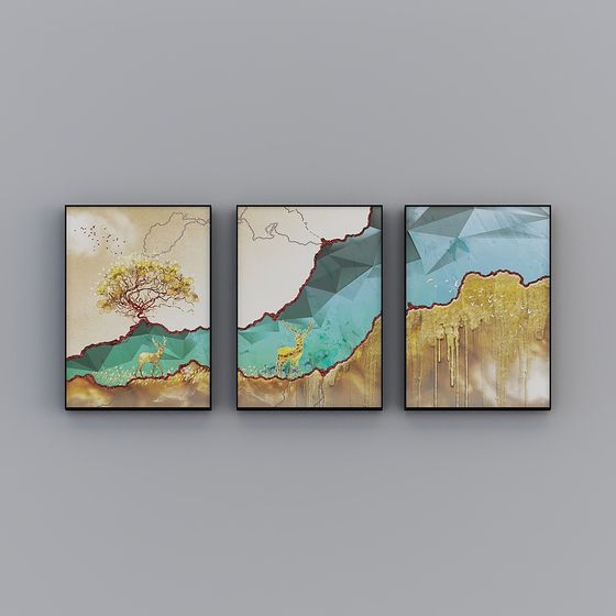 Forest Song 3D Model - Artistic Low Poly Nature Design