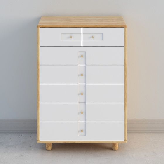 Nordic Style Storage Cabinet 3D model for Creative Projects