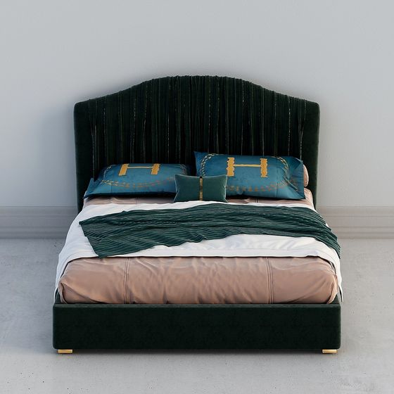 Velvet Dream Bed 3D model