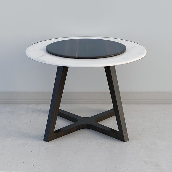 Urban Minimalist Round Table 3D model