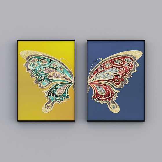 Elegant Butterfly 3D Model for Creative Projects