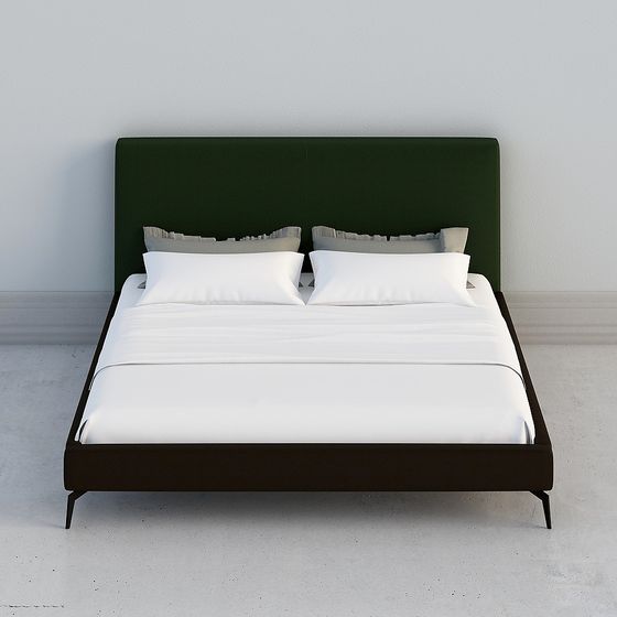 Modern Minimalist 3D Bed Model